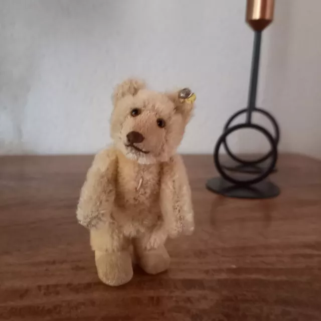 Originaler STEIFF Teddy mit Knopf, guter ZustandGuter Zustand 9cm