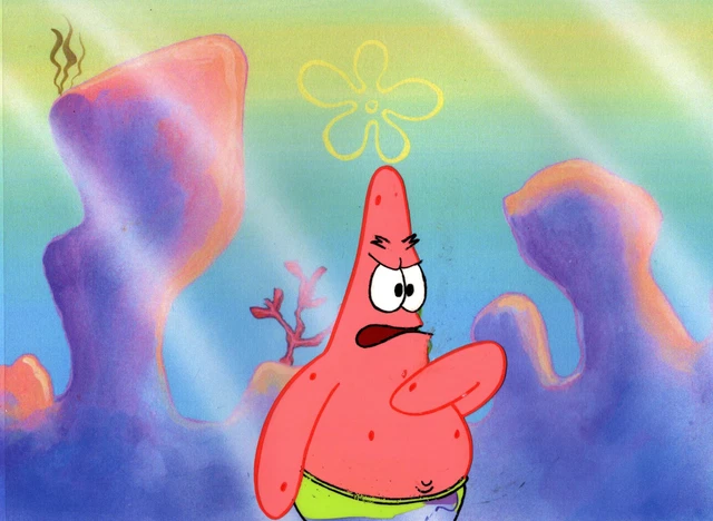 WOW "THE VERY BEST" ! Spongebob Production CEL #10297  "VALENTINES DAY"