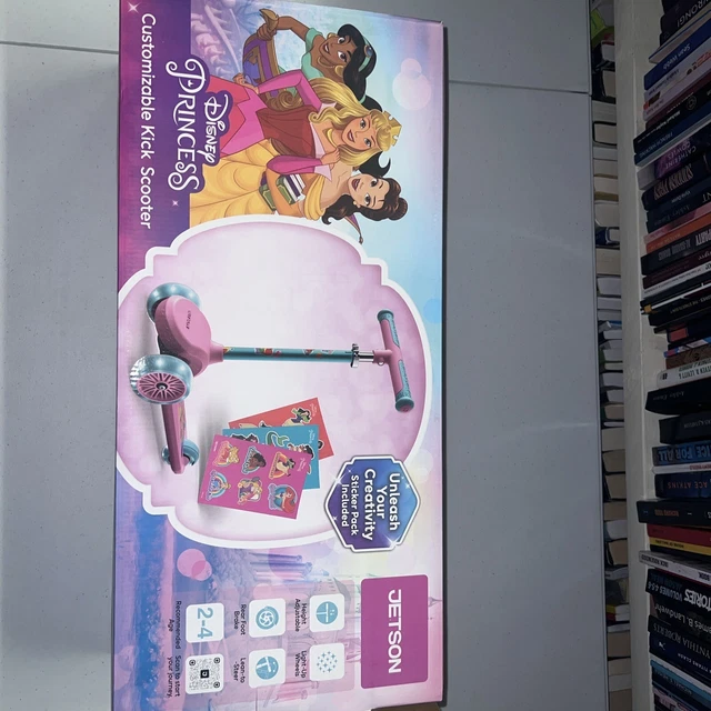 JETSON DISNEY PRINCESS Customizable ThreeWheel Kick Scooter Light Up