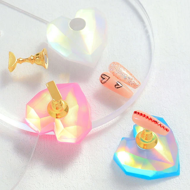 Nail Display Stand Reliable Fine Workmanship Crystal Base Magnetic Nail Holder