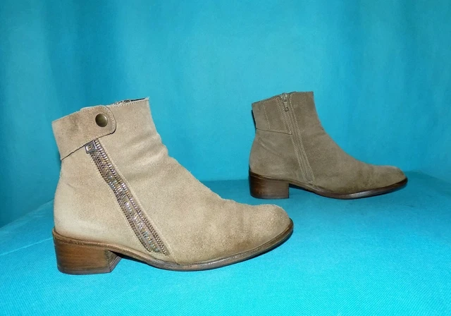 bottines boots NIMAL en daim marron pointure 36 EUR