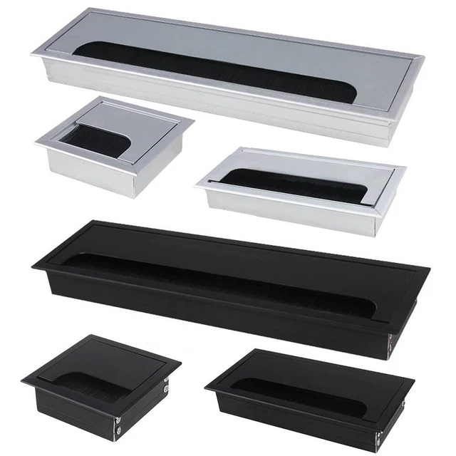 Tavolo in alluminio copertura cavi decorazione filo desktop presa forata rivestimento