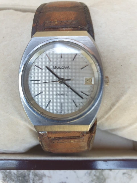 RARO RARE OROLOGIO Vintage Watch Bulova P1 Quartz Date Anni 60