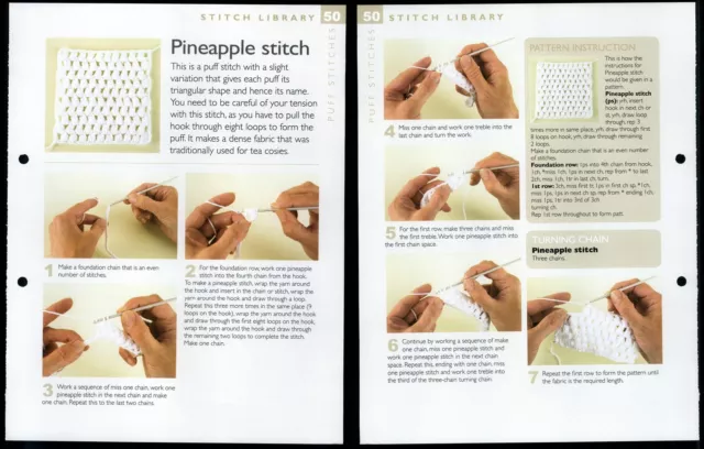 Pineapple Stitch #50 Stitch Library - The Art Of Crochet Pattern