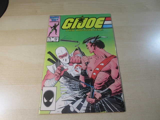 G.i. Joe A Real American Hero #52 Marvel Copper High Grade Storm Shadow Cover