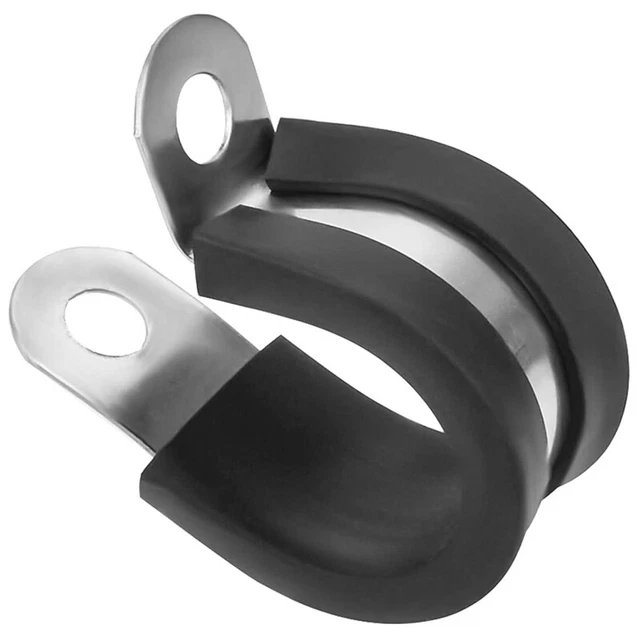 22 pz morsetto per cavo in acciaio inox 1/2 pollici, morsetto isolato ammortizzato in gomma