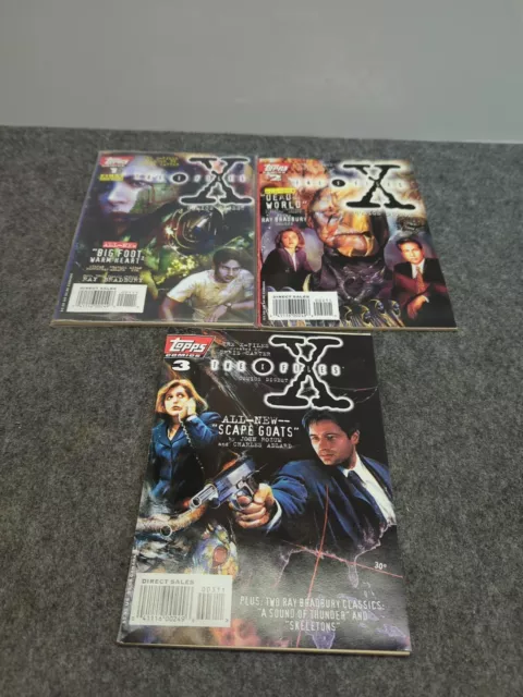 The X Files Comics Digest Topps Comics Issues 1, 2, 3 Good Vintage Condition