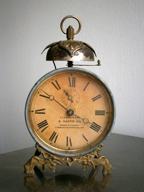 Pendule De Bureau Mécanique Laiton ANM Victoria - Vintage, Remontage Manuel