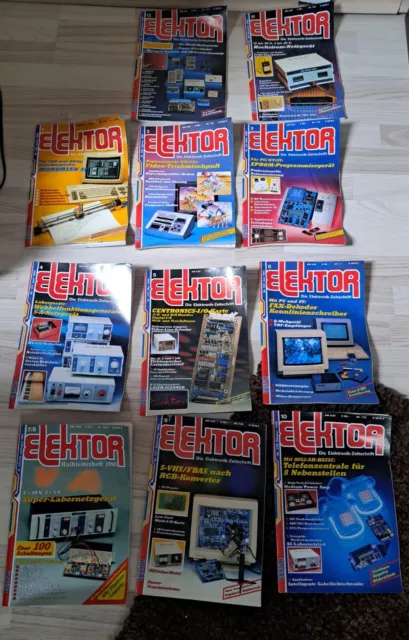 ELEKTOR Zeitschrift aus 1990 Elektronik Magazin  Ausgabe 1 - 12 1990