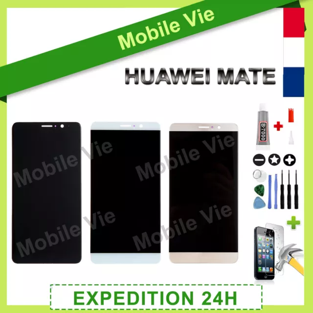 Vitre Tactile + Ecran Lcd Pret-A-Monter Pour Huawei Mate 7/8/9/10/10 Lite +Colle
