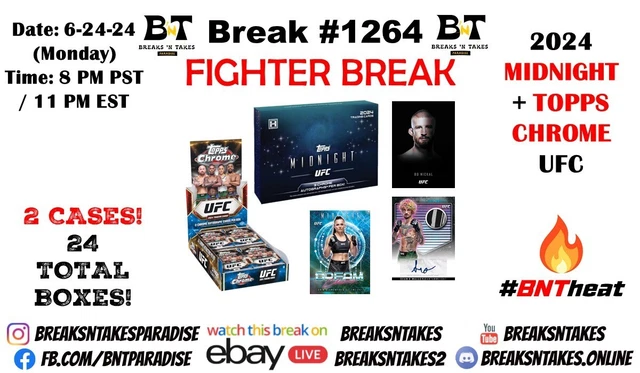 Carte Topps Chrome UFC 2025 - Avec étui, Hit, Auto, Numérotée, état Near Mint