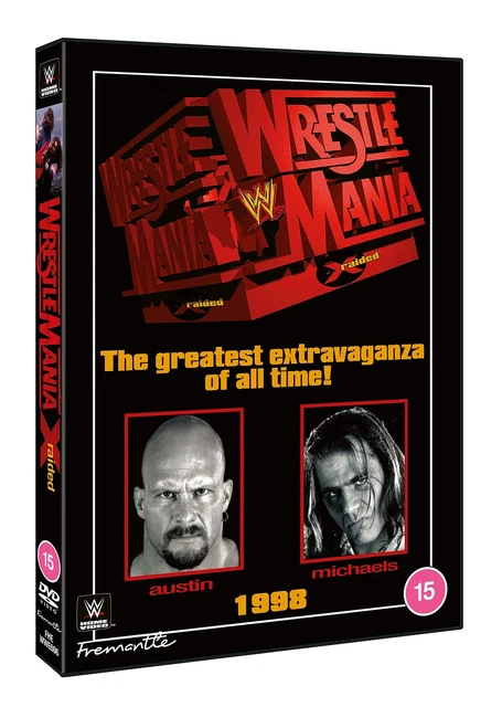 WWE: WrestleMania 14 (DVD) 'Stone Cold' Steve Austin Shawn Michaels Mike Tyson