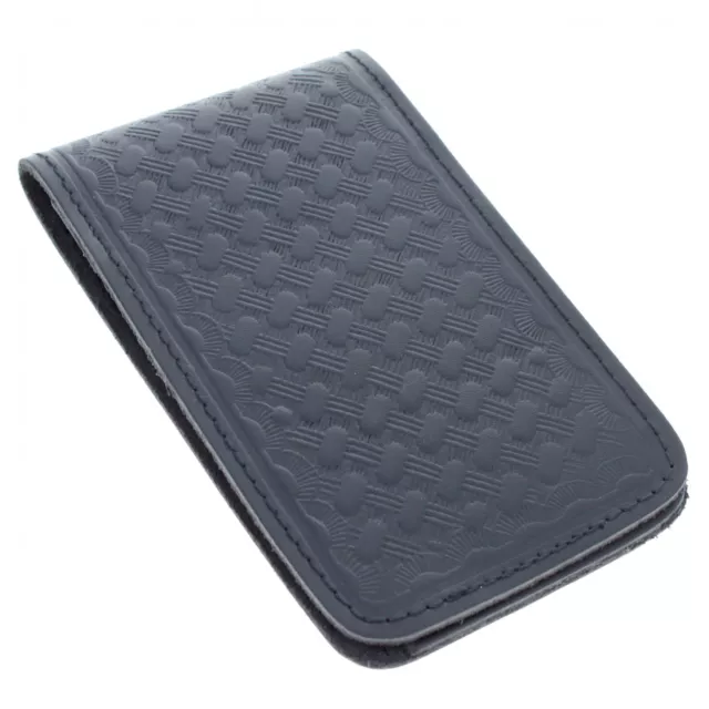 ASR Federal Leather Memo Note Pad Pocket Book Cover Basket Weave - 3 x 5 Inch