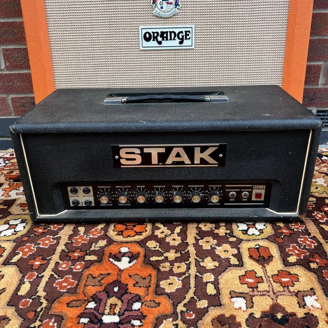 Vintage 1970s 1972 STAK 130RMS EL34 Valve Amplifier Head *RARE* Sounds Hire LTD