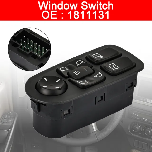 Electric Master Power Window Switch pour DAF CF XF Series 1811131 24V