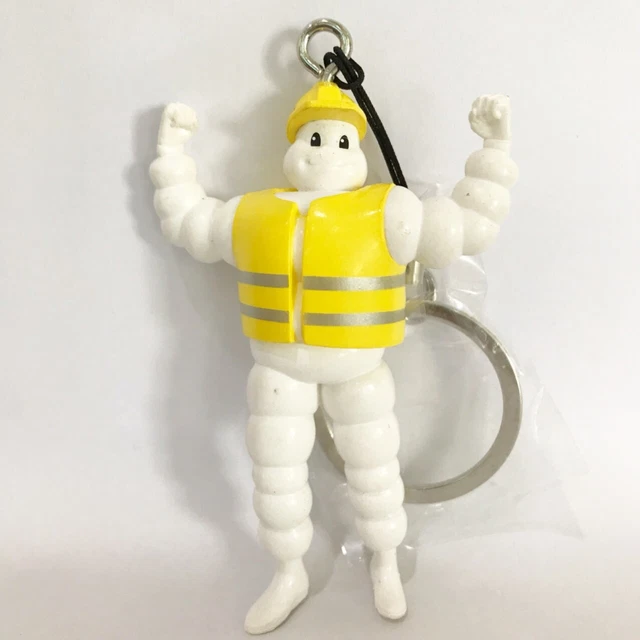 Michelin Man Tyre Doll Keychain Bibendum Mascot Keyring Key Chain Ring New DHL