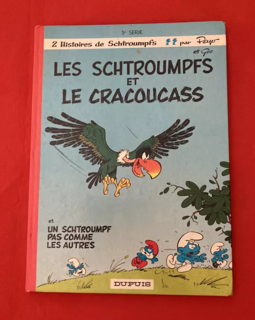 2 Histoires Schtroumpfs N’5  Cracoucass Peyo Dupuis 1969 Bon État Bd