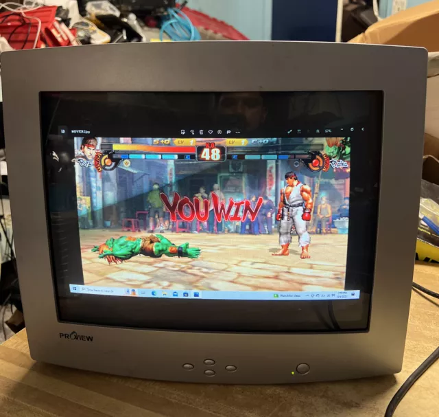 Proview PRO-735 LCD VGA 2003 Retro Gaming Monitor Model 786N WINDOWS 98 XP