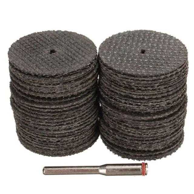 60Pcs Mini Cut Off Wheel Resin Cutting Disc Set for Dremel Rotary Tool Mandrel