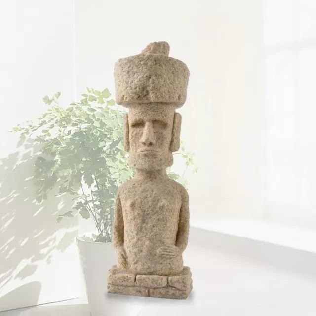 statuette figurine île de pâques Moai   hauteur 28 cm en pierre de sable