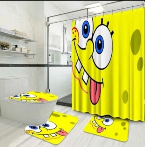 SpongeBob Bathroom Sets, Shower Curtain Sets