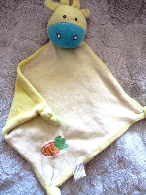 Doudou Doudou girafe vache verte jaune bleu NOUNOURS Vache Girafe Classique 