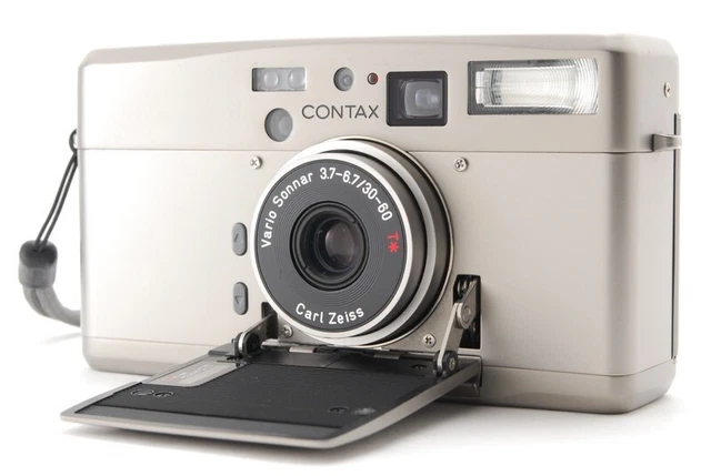 LCD WORKS 《TOP MINT》CONTAX TVS III Silver Point & Shoot 35mm Film Camera JAPAN