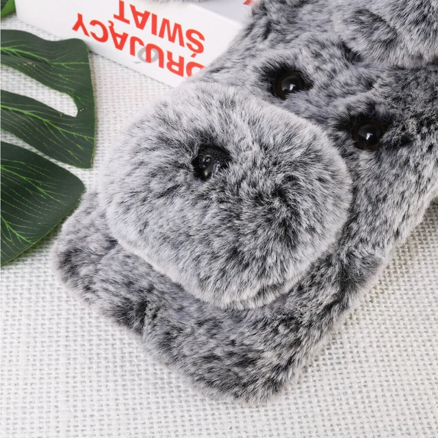 Coque pour téléphone à motifs en peluche douce Mignon Mode Hiver Garder 2