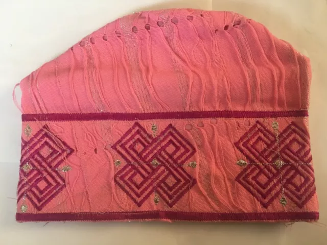 African Hand Made Nigerian Style Aso-Oke Hat with embroidery (ANIBABA)