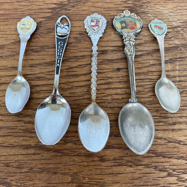 Collectible Spoons Georgia Souvenir U.S. States GA Six Flags Vintage