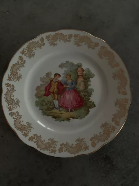 Assiette Porcelaine Limoges  D'apres Fragonard