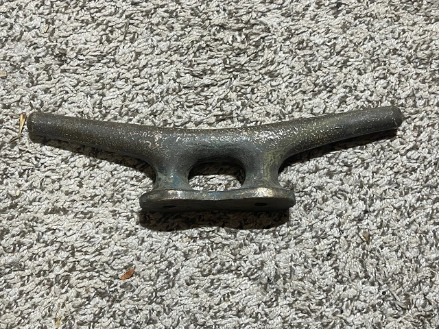 10 inch Bronze Boat Cleats Yacht dock, door handle Good patina brass 2.7 Pounds