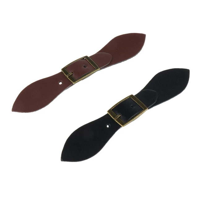 2 x Leder Knebelknopf Mantel Jacke Duffle Black Coffee für DIY Nähen Neu