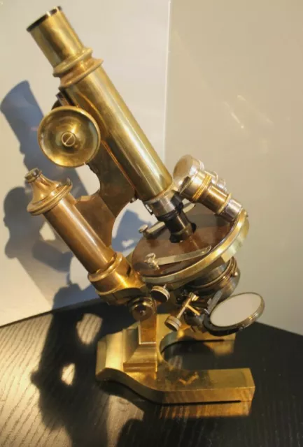 Leitz Mikroskop, Ia-Stativ, von 1896, mit Bestätigung, verkauft in New York