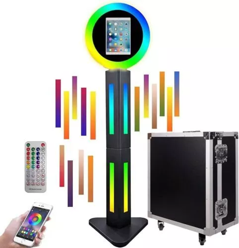 iPad Photo Booth Shell Selfie Stand Photobooth w/Flight Case for 10.2'' iPad
