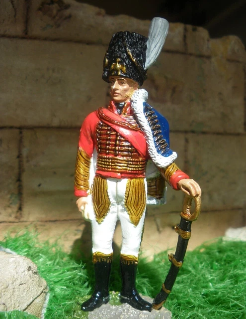 Figurine Soldat Napoléonien - Le Maréchal Ney (1769-1815) - Étain Peint, échelle 1:32, Hachette