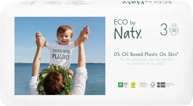 Eco by Naty Pannolini per Bambini - Pannolini Ecologici a Base Vegetale, Ottimi