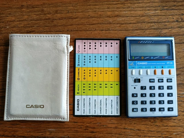 CASIO FT-21 FORTUNE Telling Calculator RARE! EUR 106,80 PicClick FR