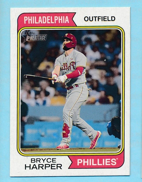 2023 TOPPS HERITAGE Reverse Photo Variation Error SSP BRYCE HARPER