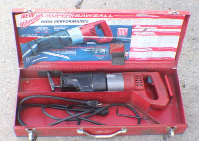 VINTAGE MILWAUKEE HEAVY Duty Super Sawzall Reciprocating Saw 6527