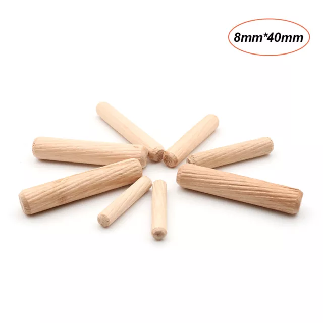 100pcs Dowel Wood Dowels Fluted Wooden Dowels Set of 100pcs Dowel Pins N4A5