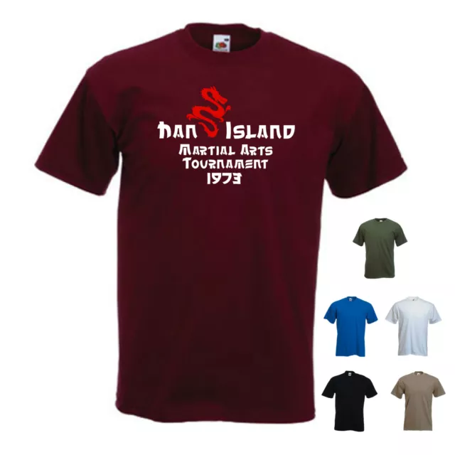 'Han Island, Martial Arts Tournament 1973' Enter The Dragon Bruce Lee T-shirt