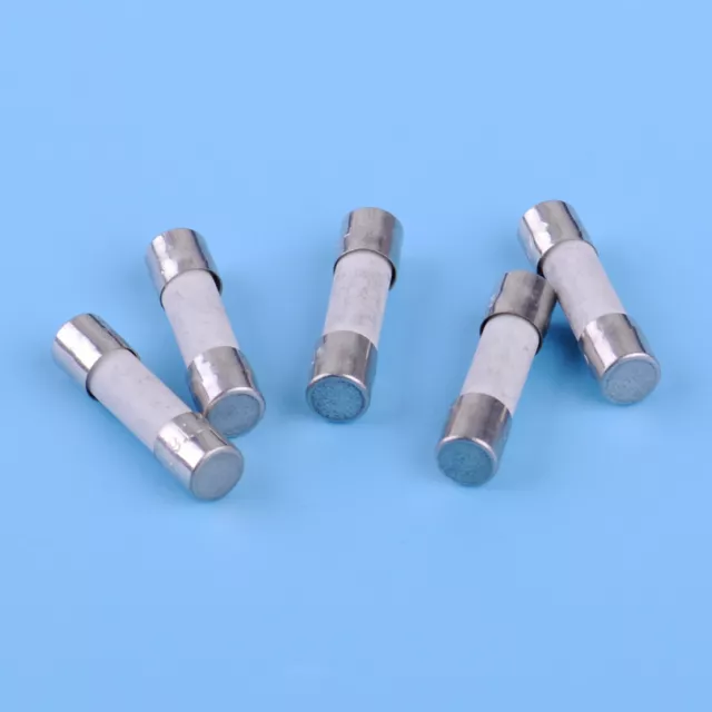5pcs 5 x 20 mm T6.3A H250V Miniature retardée cartouches fusibles en céramique