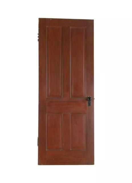 Antique 4 Panel Wood Passage Door 77.5 x 29.75