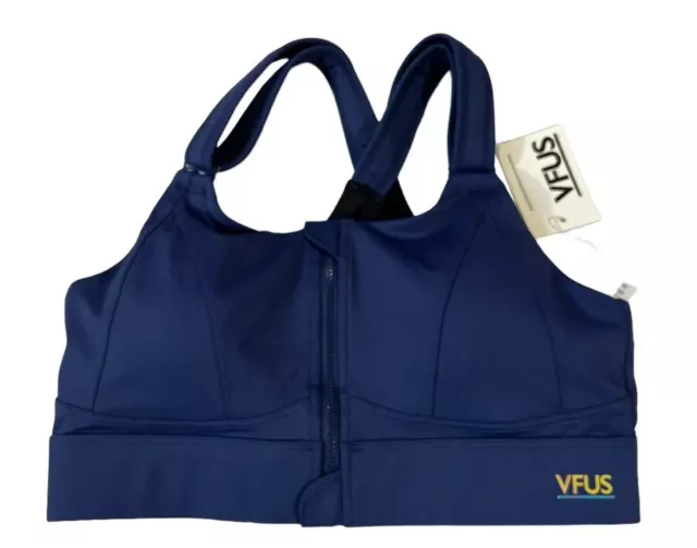 SYROKAN WOMENS' SPORTS Bra High Impact Support Zip Front