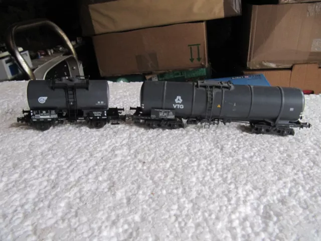 2 wagons citernes VTG train ho