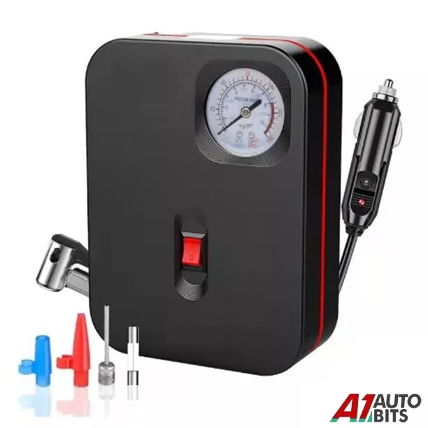 Mini Tyre Pump Inflator Air Compressor 12v Car Motor Cycle Bike Compact 150 PSI