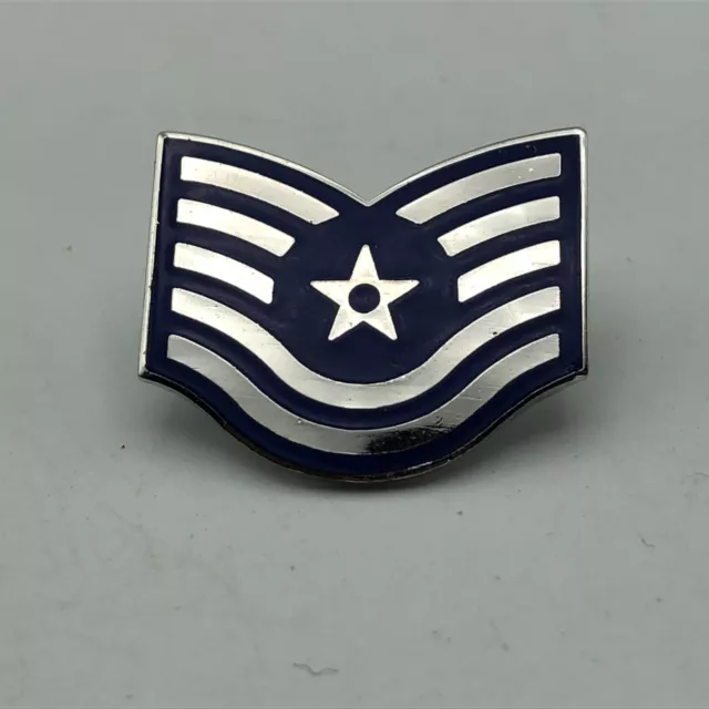 Usaf Us Air Force Technical Sergeant Chevron Rank Insignia Badge Pin P6