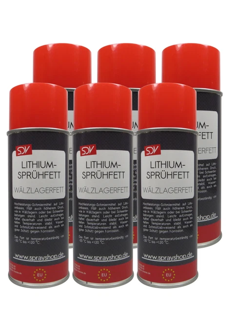 Weißes Sprühfett Von Den Braven (Tectane) • 6x400 Ml • Langzeitfett Für Scharniere, Gleiter U.v.m. Weißes Sprühfett Von Den Braven (Tectane) • 6x400 Ml • Langzeitfett Für Scharniere, Gleiter U.v.m.