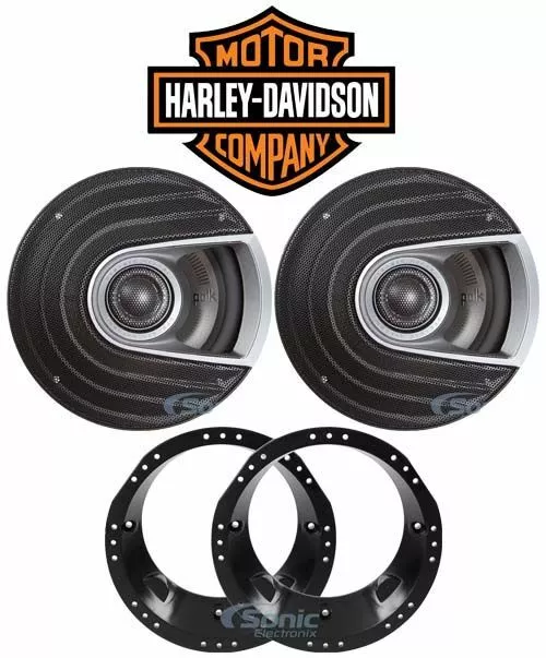 1998-2013 Harley Davidson FLHT FLHTC Polk Audio Factory Speaker Replacement Kit